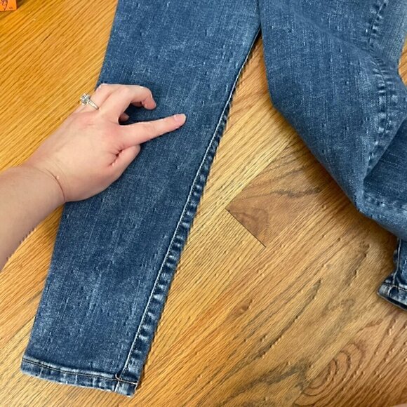 AMERICAN EAGLE Super Stretch Hi-Rise Jegging Medium Wash High Waisted 4S 4 SHORT - Picture 14 of 14